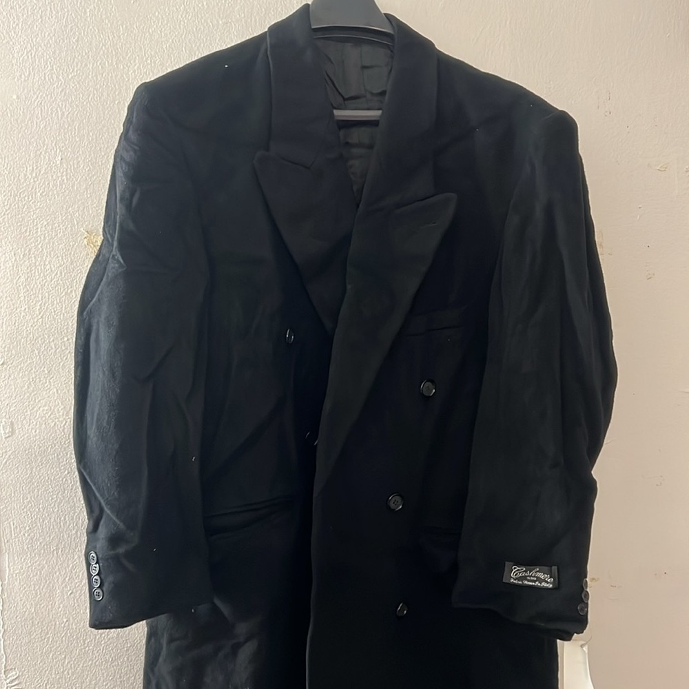 ‼️BRAND NEW‼️ Jeremy Cobb Il Wool/Cashmere Single
Breasted Full Length Overcoat